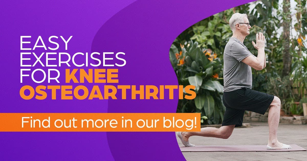 Easy exercises for knee osteoarthritis, find out more in our blog, OA research